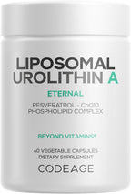 Codeage Liposomal Urolithin A 500mg con Resveratrol, Betaina y CoQ10 - 60 Cápsulas