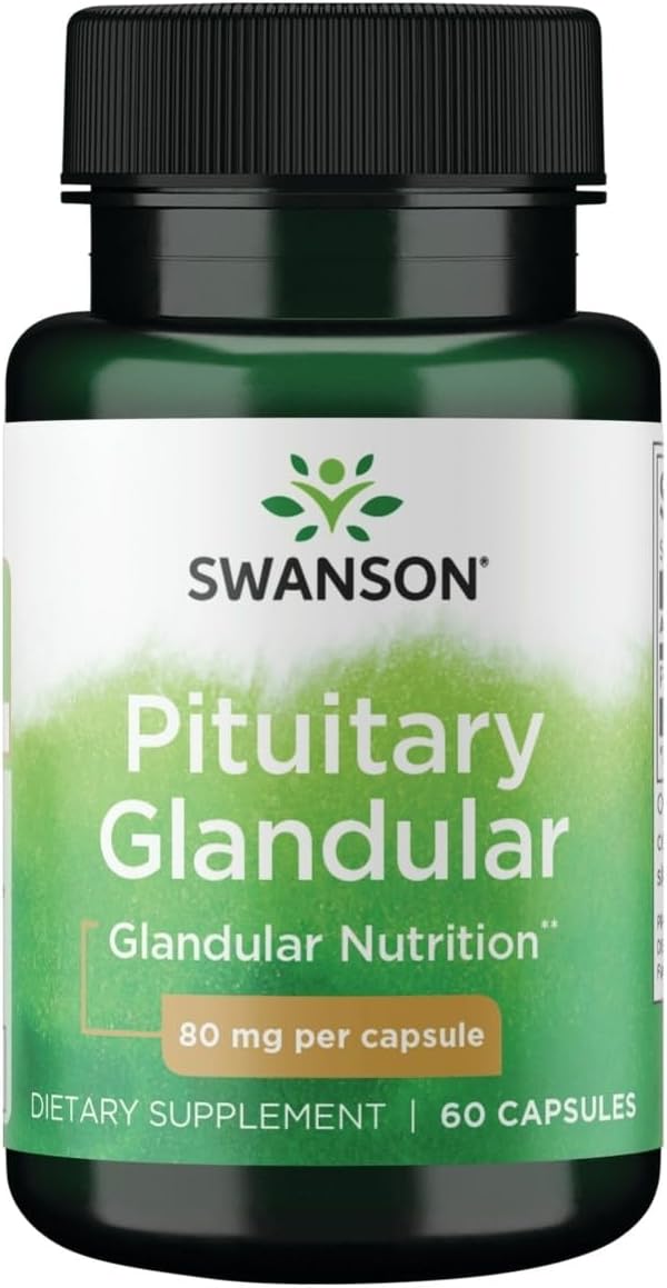 Swanson Glándula Pituitaria Cruda 80 Miligramos 60 Cápsulas