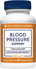 The Vitamin Shoppe Apoyo para la Presión Arterial - Fórmula para la Salud Cardiovascular | 60 Cápsulas