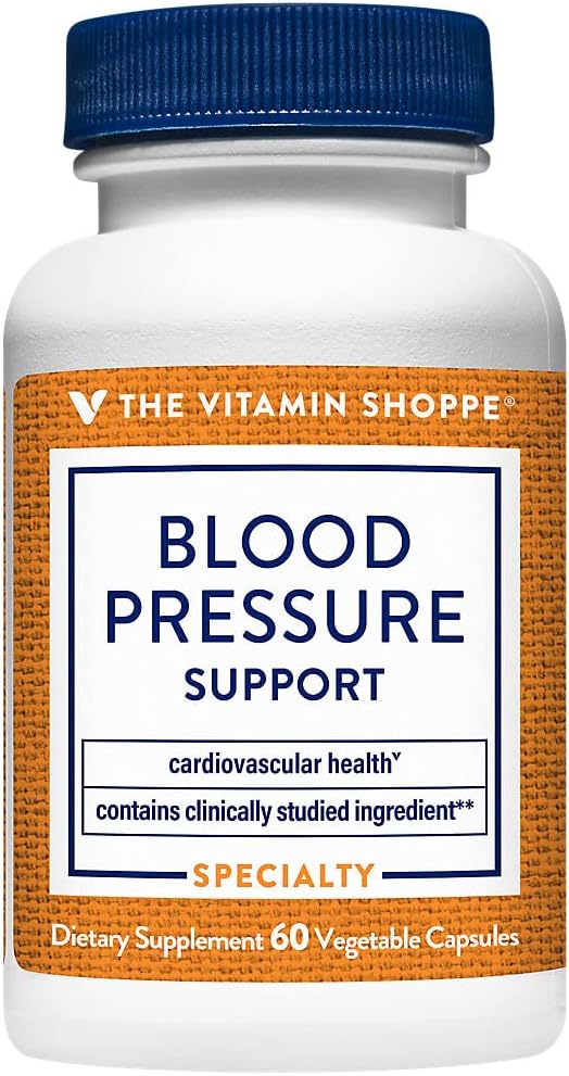 The Vitamin Shoppe Apoyo para la Presión Arterial - Fórmula para la Salud Cardiovascular | 60 Cápsulas