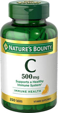 Nature's Bounty Vitamina C Pura 500 mg, 250 Comprimidos (Pack de 9)
