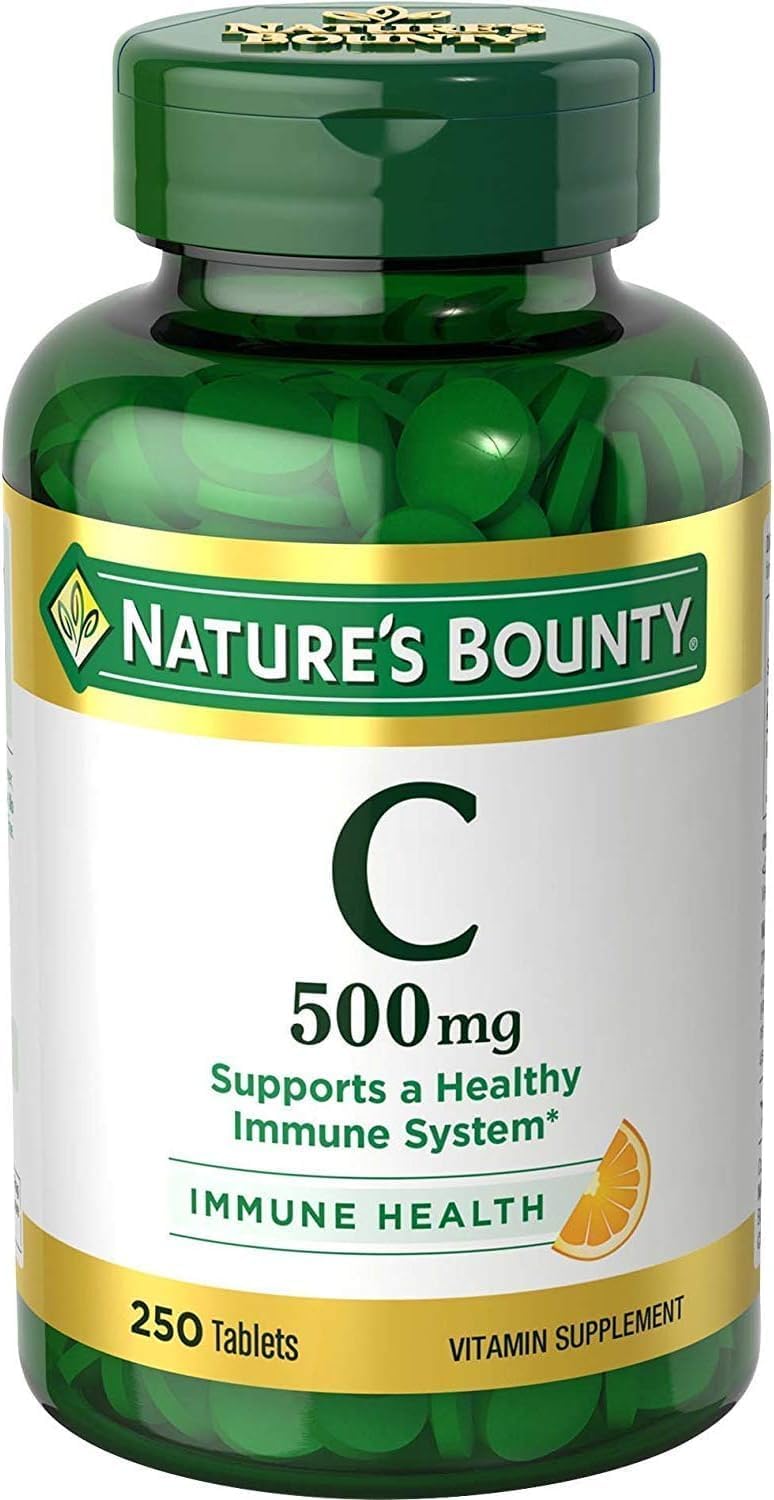 Nature's Bounty Vitamina C 500 mg, 100 Comprimidos (Pack de 6)