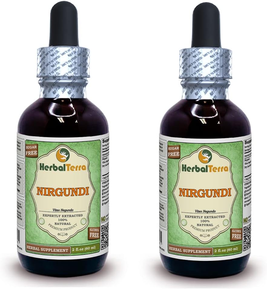 Extracto Líquido de Nirgundi (Vitex Negundo) - HerbalTerra 30x2 oz