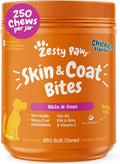 Zesty Paws Omega 3 Fish Oil for Dogs - Complemento para Perros con Sabor a Pollo (250 Chews)