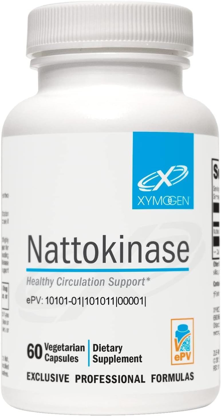 XYMOGEN Nattokinase 100 mg, 120 Capsules - Vegan Enzyme