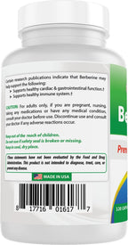Best Naturals Berberina 500 mg, 120 Cápsulas