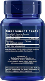 Life Extension Strontium Caps, 750 mg, 90 Cápsulas Vegetales - Pack de 2