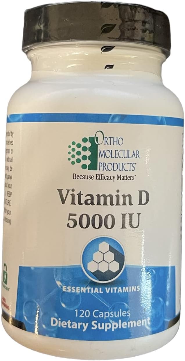 Ortho Molecular Product Vitamina D3 5000 UI – 120 cápsulas