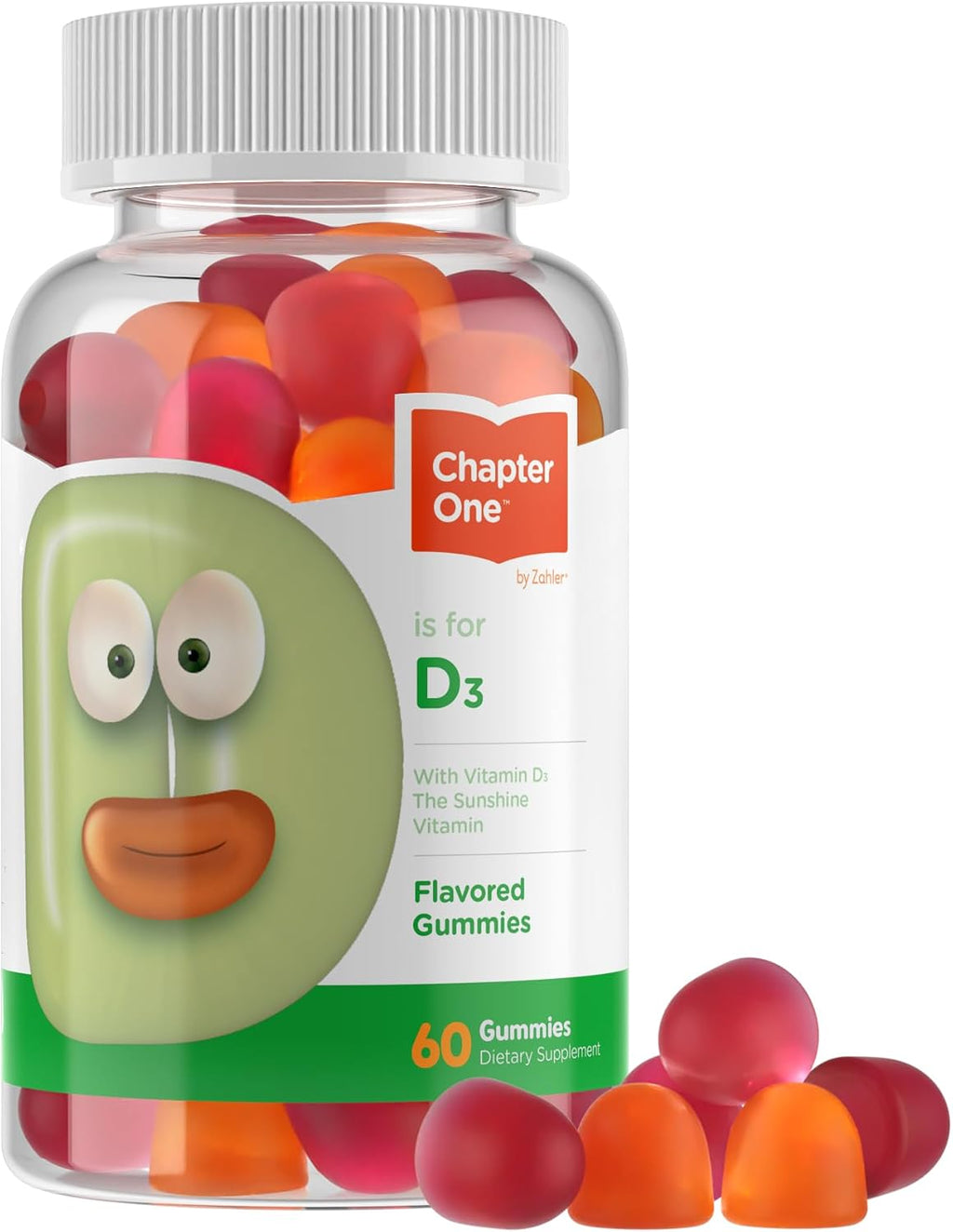 Zahler Chapter One Vitamina D3 Gominolas para Niños - 60 Unidades