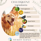 Vitality Science Celloquent para Perros - Apoyo Inmune y Digestivo Natural (220g)