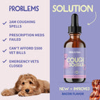 Fifth & Fido Remedio para la Tos en Perros - Gotas Naturales para Alivio de la Garganta