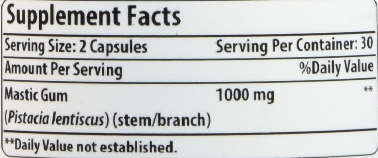 Amazing Formulas Mastic Gum 1000 mg | 60 Cápsulas