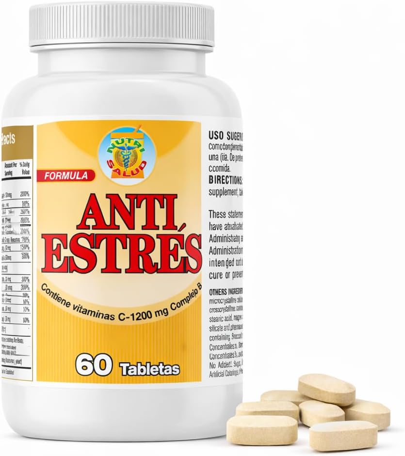 Nutrisalud Products Anti-Stress Natural Formula - Set of 2 Bottles (4 Months)