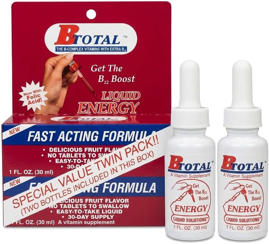 La solución B-Total - Vitaminas B Sublinguales - Paquete Doble
