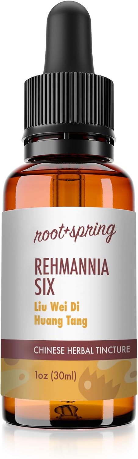Rehmannia Six - Liu Wei Di Huang Tang - Tintura Herbal (Extracto Líquido) - Concentrado con Gotero - Mezcla de Hierbas TCM Natural 30 ml