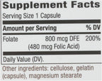 Ácido Fólico 800 mcg – 100 Cápsulas – Nature's Way