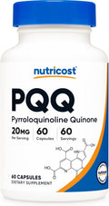 Nutricost PQQ (Pirroloquinolina Quinona) 20mg, 60 Cápsulas Vegetales