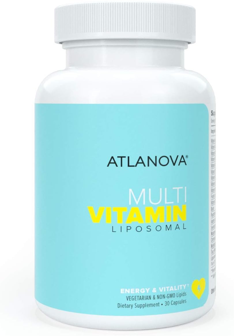 ATLANOVA Multivitamínico Liposomal Completo con Minerales y Complejo B – 30 Cápsulas Vegetales