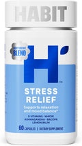 Habit Stress Relief Supplement (60 Cápsulas) - Apoya la Relajación y el Equilibrio del Estado de Ánimo, con Vitaminas B y Adaptógenos