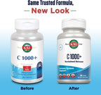 KAL C-1000 Plus, Vitamina C 1000 mg, Liberación Sostenida, 100 Comprimidos