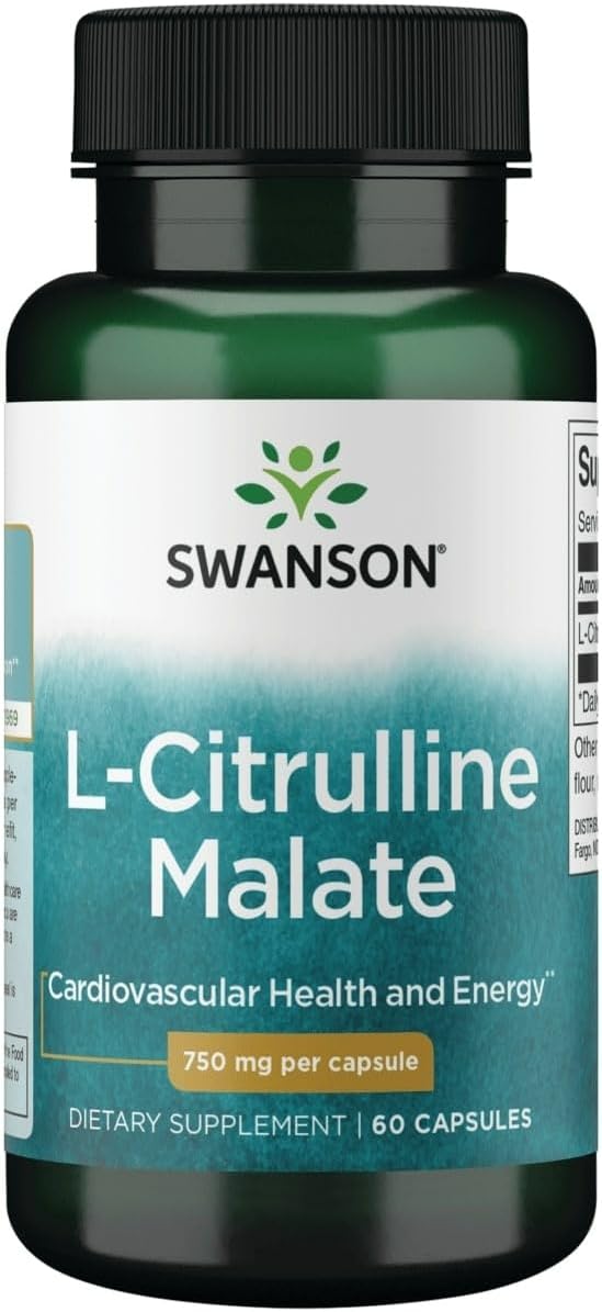 Swanson L-Citrulline Malate 75mg, 60 Capsules