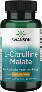 Swanson L-Citrulline Malate 75mg, 60 Capsules