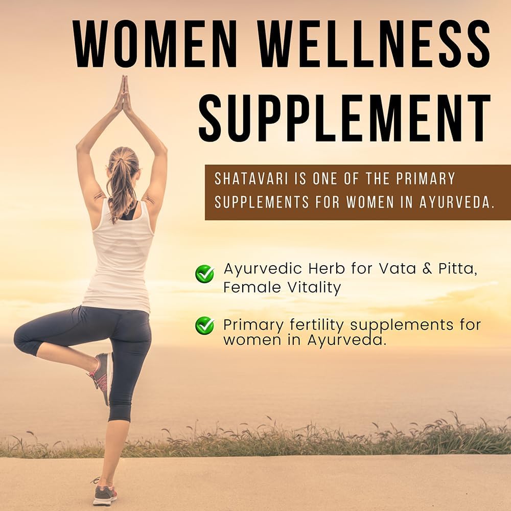 Shatavari Cápsulas 1000mg – 90 Cápsulas Veganas – Complemento Ayurvédico para la Mujer