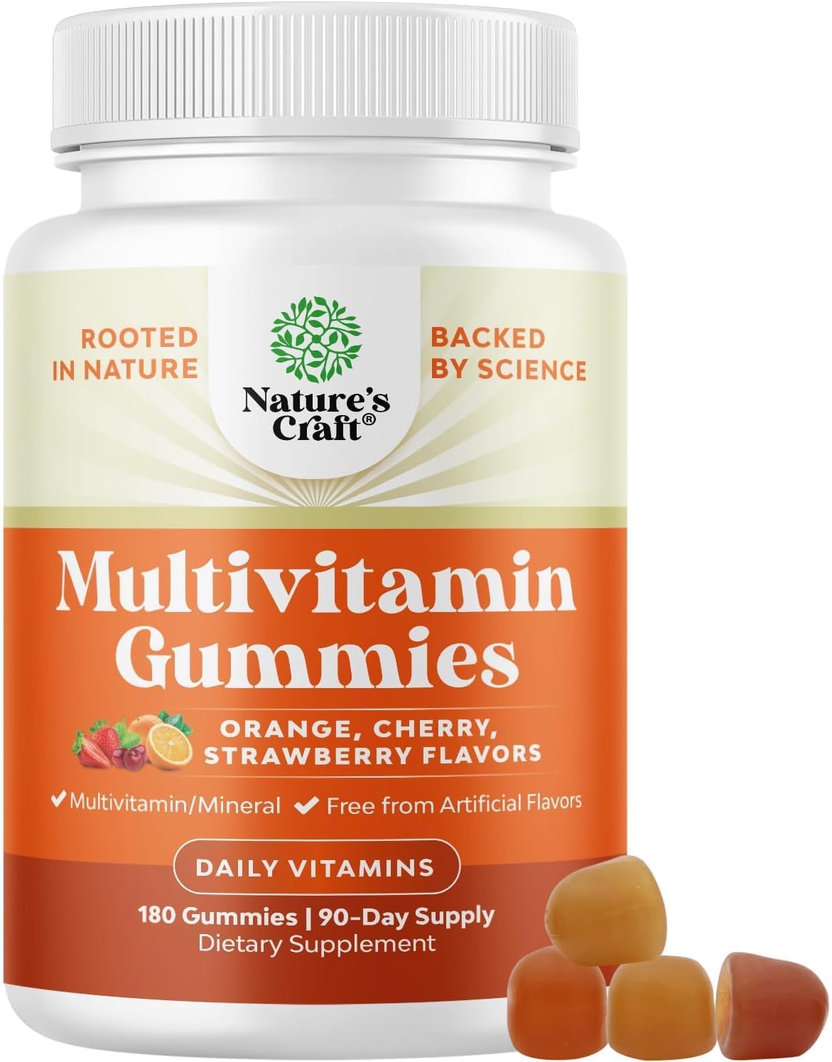 Gominolas Multivitamínicas para Adultos - Halal, Sin Gelatina, con Vitamina D y Zinc - 90 Gominolas