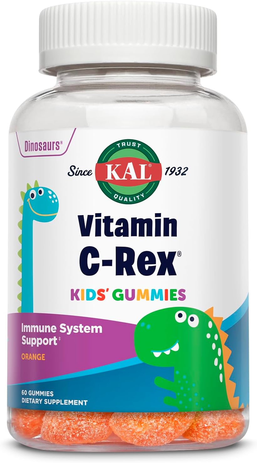 Kal Vitamin C-Rex Gominolas para niños, 60 unidades