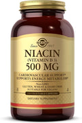 Solgar Niacin (Vitamin B3) 500 mg, 250 Vegetable Capsules
