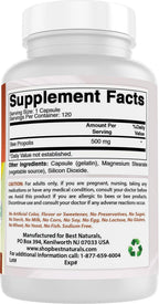 Best Naturals Propóleo de Abeja 500 mg – 120 Cápsulas (Pack de 2)