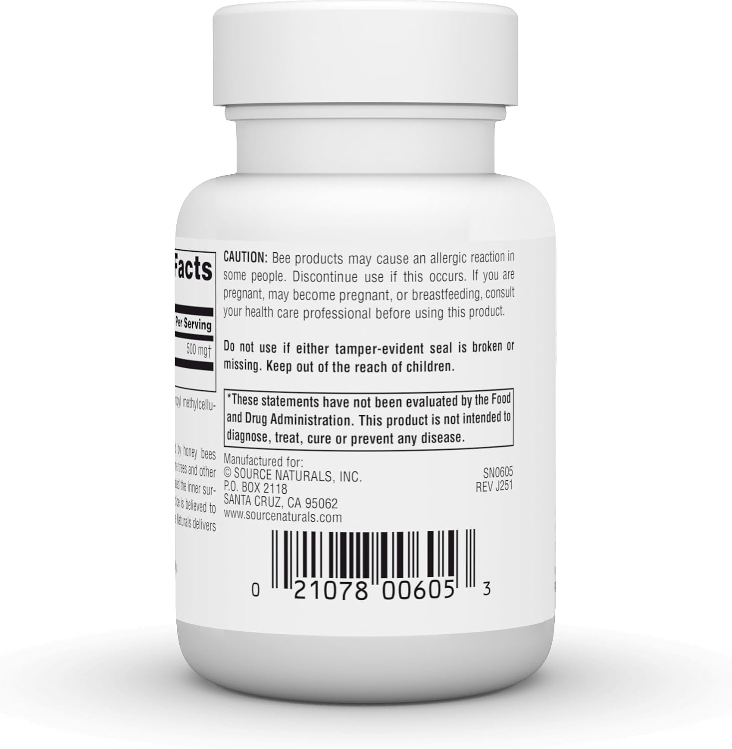 Source Naturals Extracto de Propóleo 500 mg, 30 Cápsulas