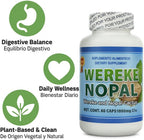 Wereke & Nopal Cápsulas – 60 Unidades (1000 mg cada una) – Complemento Herbal Natural – Mezcla Tradicional Mexicana – de Lo+Natural