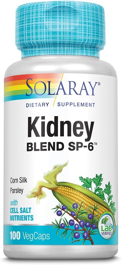 Solaray Kidney Blend SP-6 - Complemento Herbal con Sales Celulares (3 Envases)