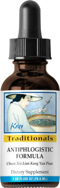Kan Herbs Company Antiphlogistic Formula – Mezcla Herbal Tradicional China para Apoyar el Equilibrio Térmico y la Comodidad Pulmonar y Digestiva, Extracto Líquido, 1 fl oz (30 ml)