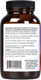 Bluebonnet Nutrition Intimate Essentials – Apoyo al Deseo y Respuesta Sexual Femenina, 30 Cápsulas Veganas