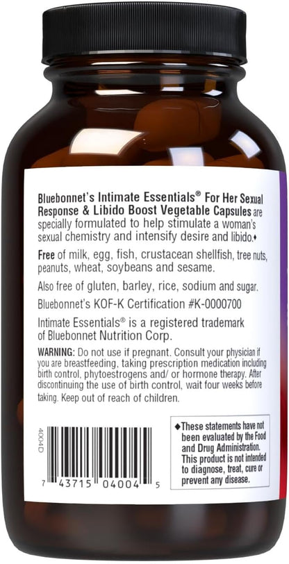 Bluebonnet Nutrition Intimate Essentials – – Ayuda a mantener una respuesta sexual saludable. – Image 3