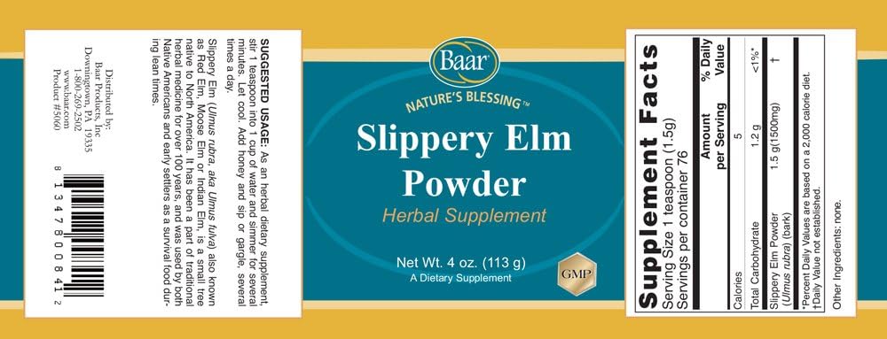 Baar Kit de Té de Azafrán Americano y Polvo de Olmo Resbaladizo – 170 g de Azafrán y 113 g de Olmo