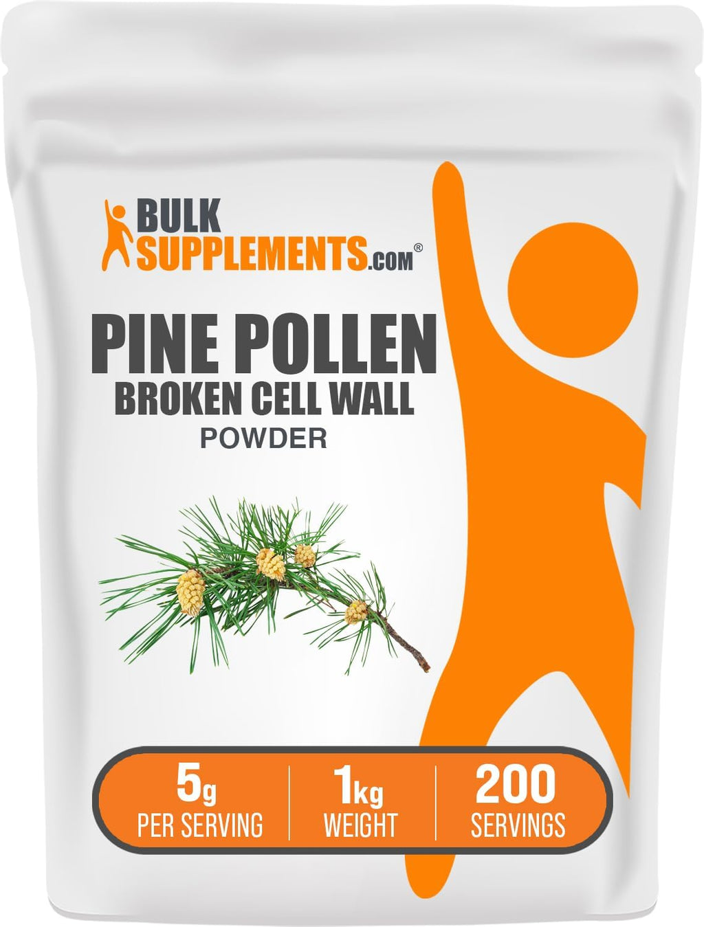 BulkSupplements.com Polen de Pino en Polvo - Pared Celular Rota, 1 kg