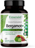 EMERALD LABS Bergamot+ - Complemento para el metabolismo y la salud cardiovascular con bergamota, granada, amla y camu camu - 60 cápsulas vegetales