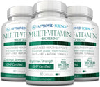 Approved Science Multi-Vitamin – Multivitamínico Completo con Vitaminas del Grupo B, BioPerine y Antioxidantes – 180 Cápsulas