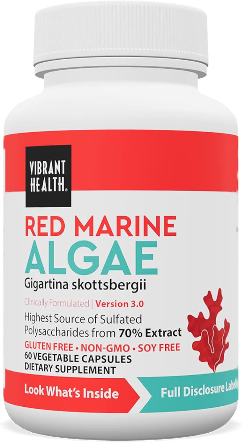 Gigartina Red Marine Algae – Apoyo Inmunitario, 60 Cápsulas