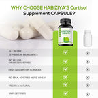 Suplemento de Control de Cortisol 15 en 1 con Magnesio Glicinato, L-Teanina, Ashwagandha y Rhodiola Rosea – 60 Cápsulas