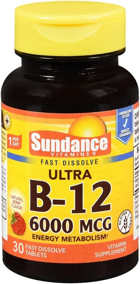 Sundance Ultra B-12 6000 mcg - Complemento alimenticio de vitamina B12