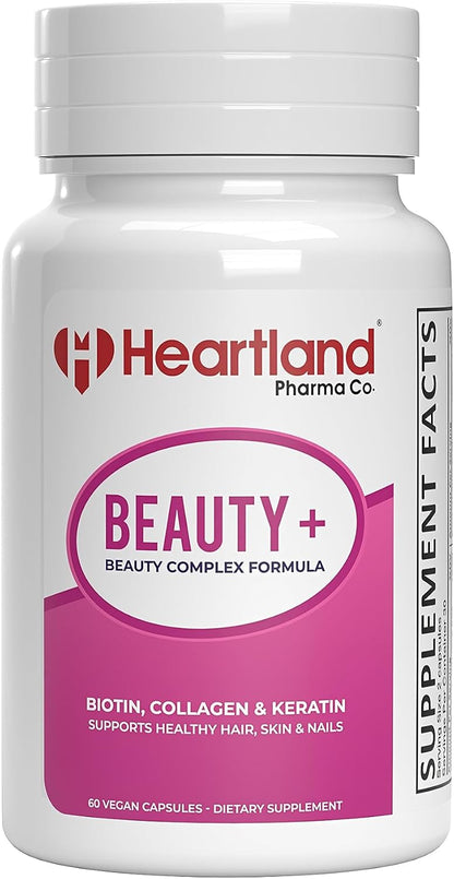 Beauty+ Complex Formula - Biotina, Colágeno – Biotina (vitamina B7): Ayuda a mantener la salud del cabello, la – Image 1