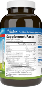 Carlson Solar D Gems - Vitamin D3 2000 IU and Omega-3, 360 Softgels