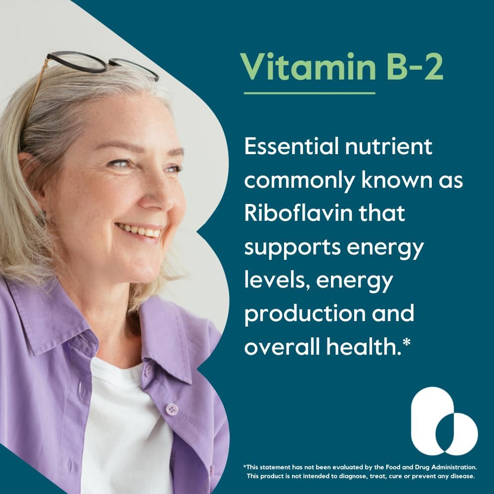 BESTVITE Vitamina B-2 (Riboflavina) 400mg - 240 Cápsulas Vegetarianas - Alta Potencia