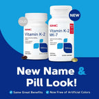 GNC Vitamina K-2 100mcg, Favorece el Proceso de Formación Ósea, 60 Cápsulas Blandas