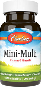 Carlson Mini-Multi - Multivitamínico y Mineral en Mini Comprimidos, 90 unidades