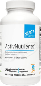 XYMOGEN ActivNutrients - Fórmula Multivitamínica y Multimineral - Apoyo al Bienestar, Inmunidad y Energía - Vitaminas B Activas y Minerales Quelados - Vegetariano, No GMO y Sin Gluten - 240 Comprimidos